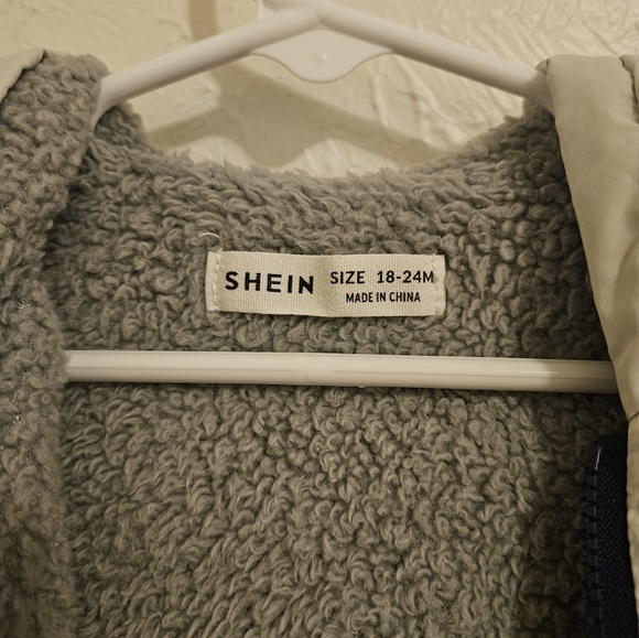 Shein Toddler Boy Fleece Lined Jacket - Picture 4 of 4